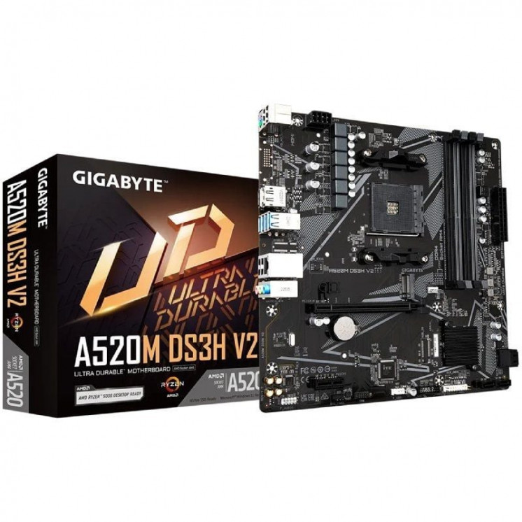 Placa base gigabyte a520m ds3h v2 socket am4/ micro atx