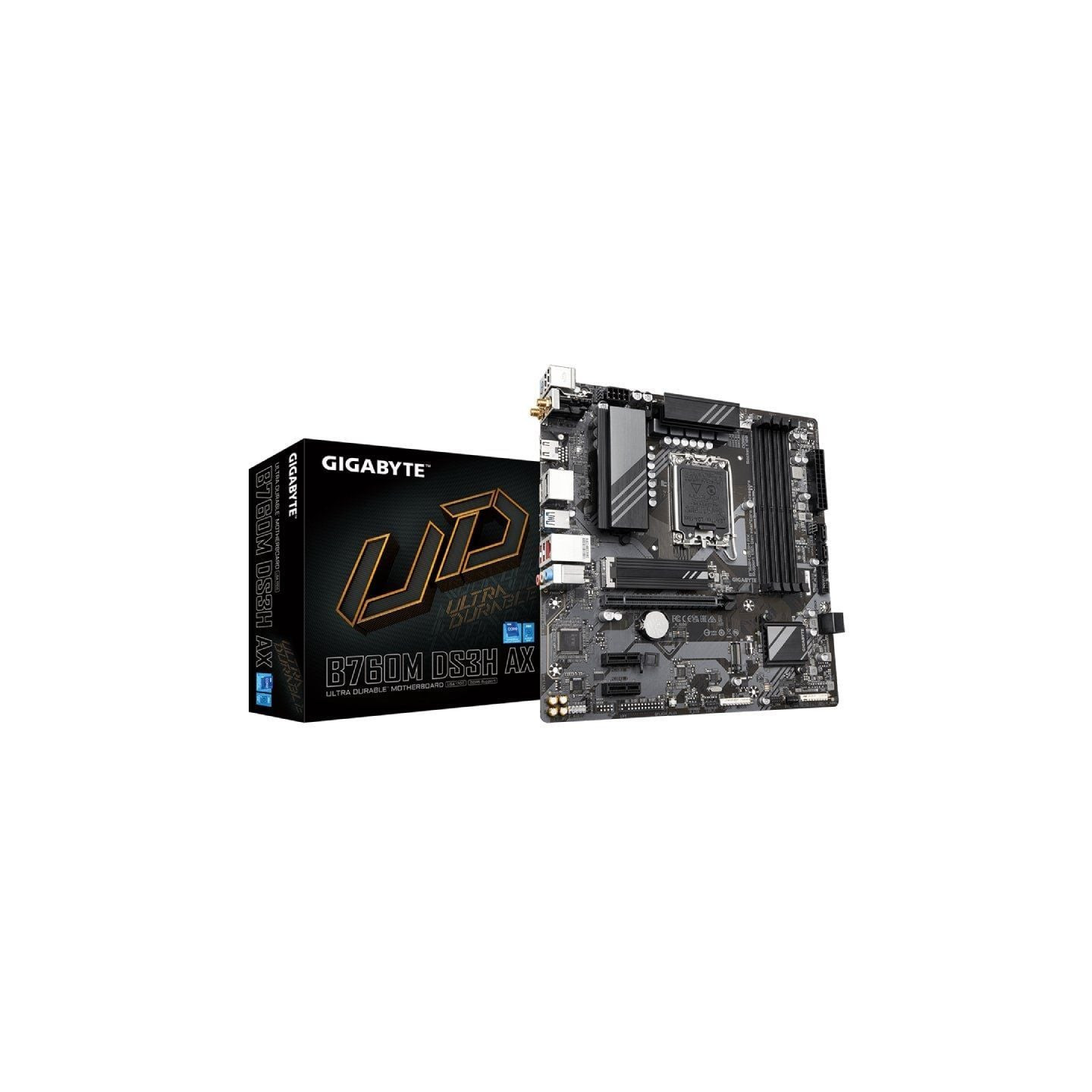 Placa base gigabyte b760m ds3h ax socket 1700/ micro atx