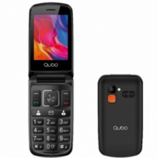 Teléfono móvil qubo p-210nwbkc para personas mayores/ negro