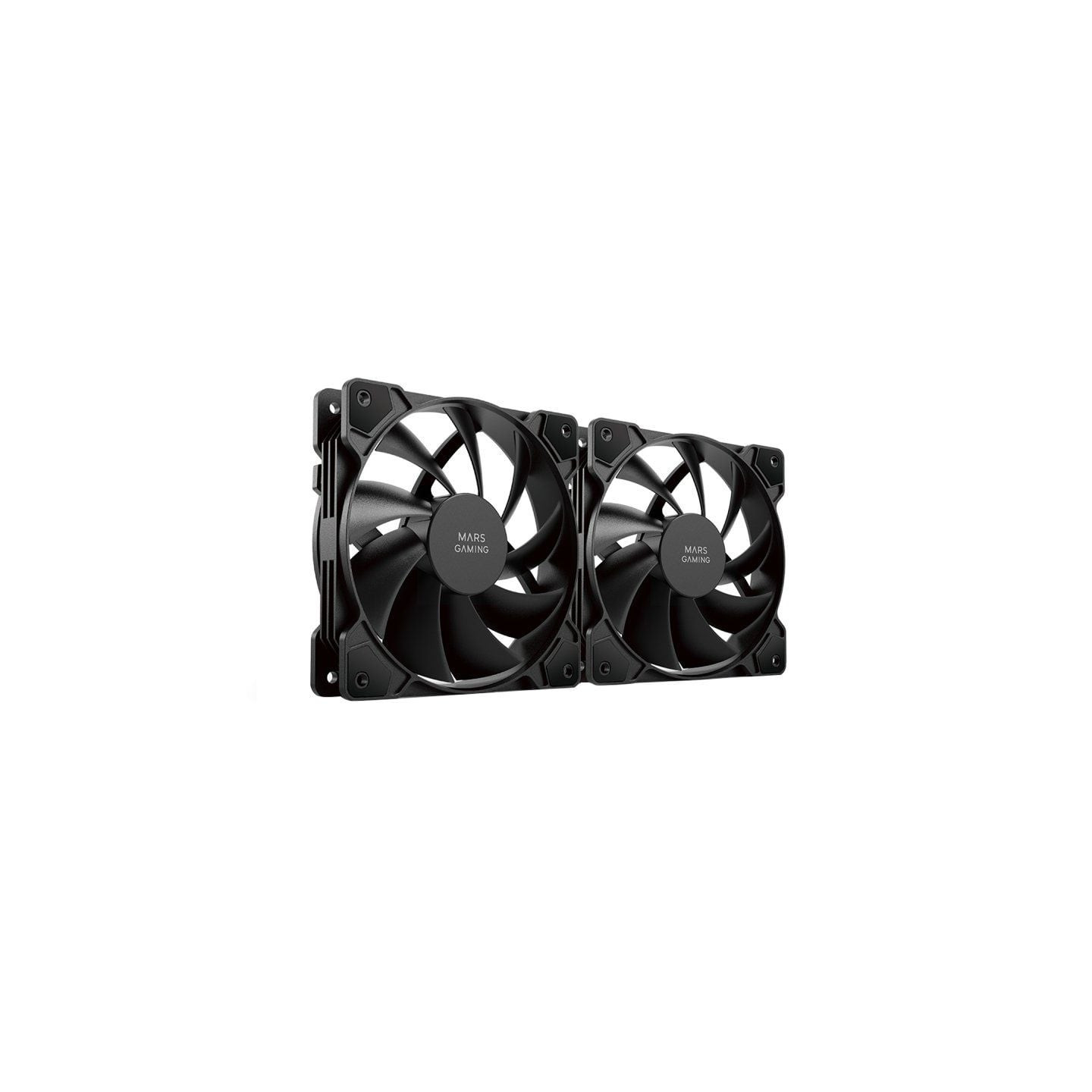 Pack 2 ventiladores mars gaming mf-pwmx2/ 12cm