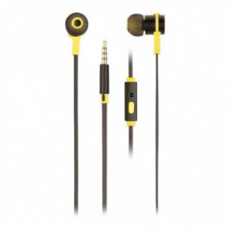 Auriculares intrauditivos ngs cross rally/ con micrófono/ jack 3.5/ negros y amarillos