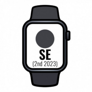 Apple watch se 2 gen 2023/ gps/ 40mm/ caja de aluminio medianoche/ correa deportiva medianoche s/m