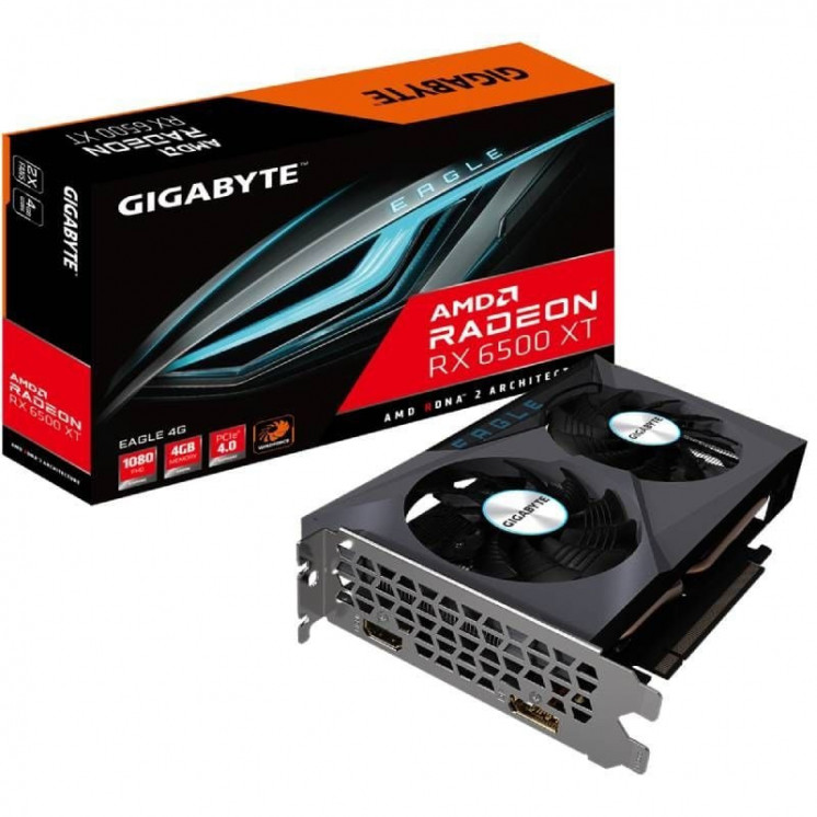 Tarjeta gráfica radeon rx 6500 xt eagle/ 4gb gddr6