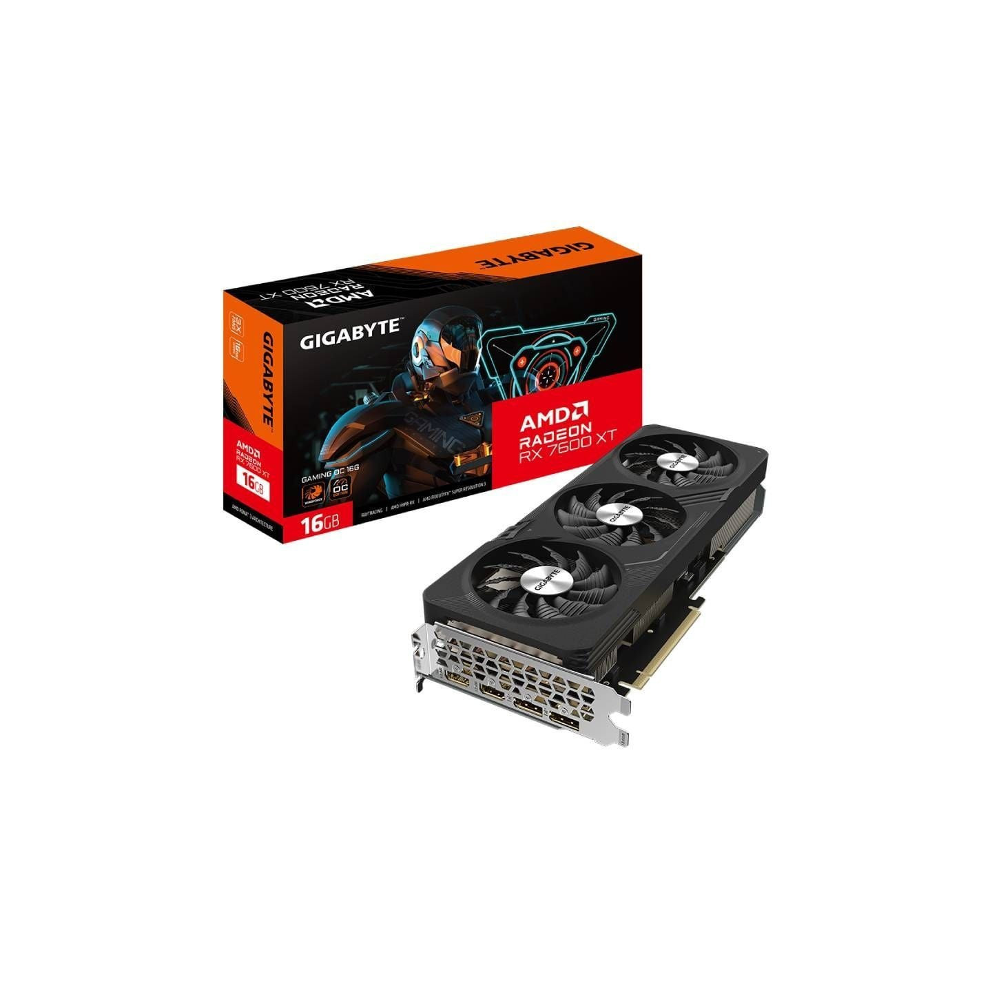 Tarjeta gráfica radeon rx 7600 xt gaming oc/ 16gb gddr6