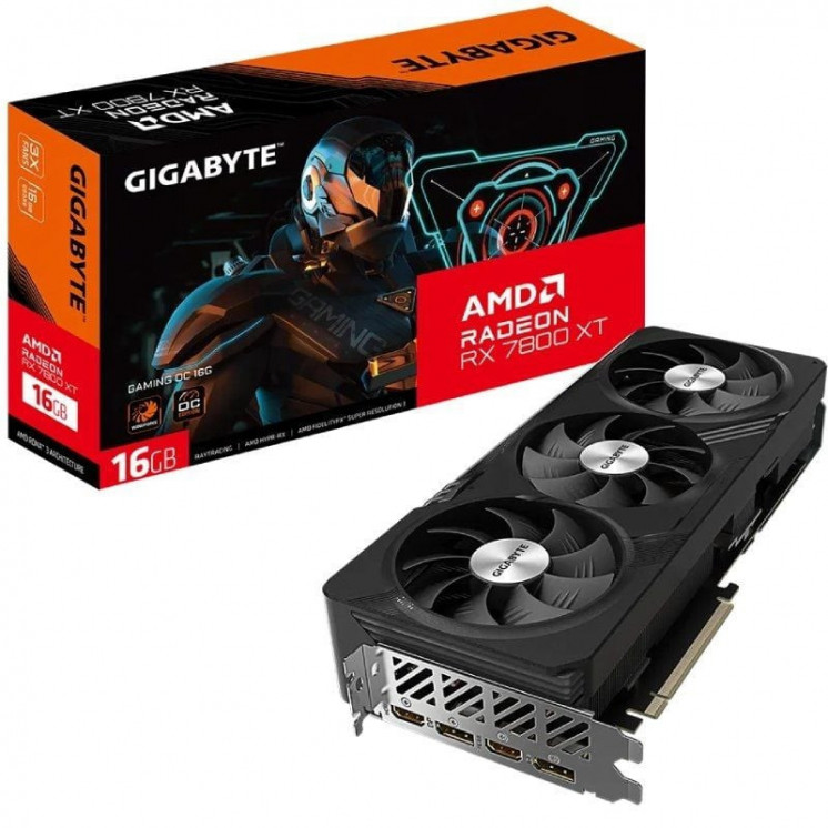 Tarjeta gráfica radeon rx 7800 xt gaming oc/ 16gb gddr6