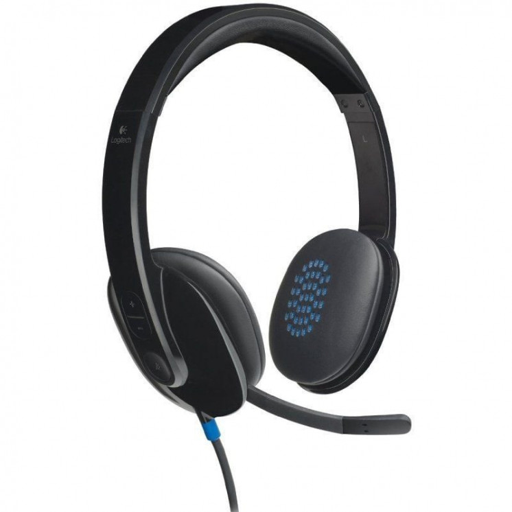 Auriculares logitech h540/ con micrófono/ usb/ negros