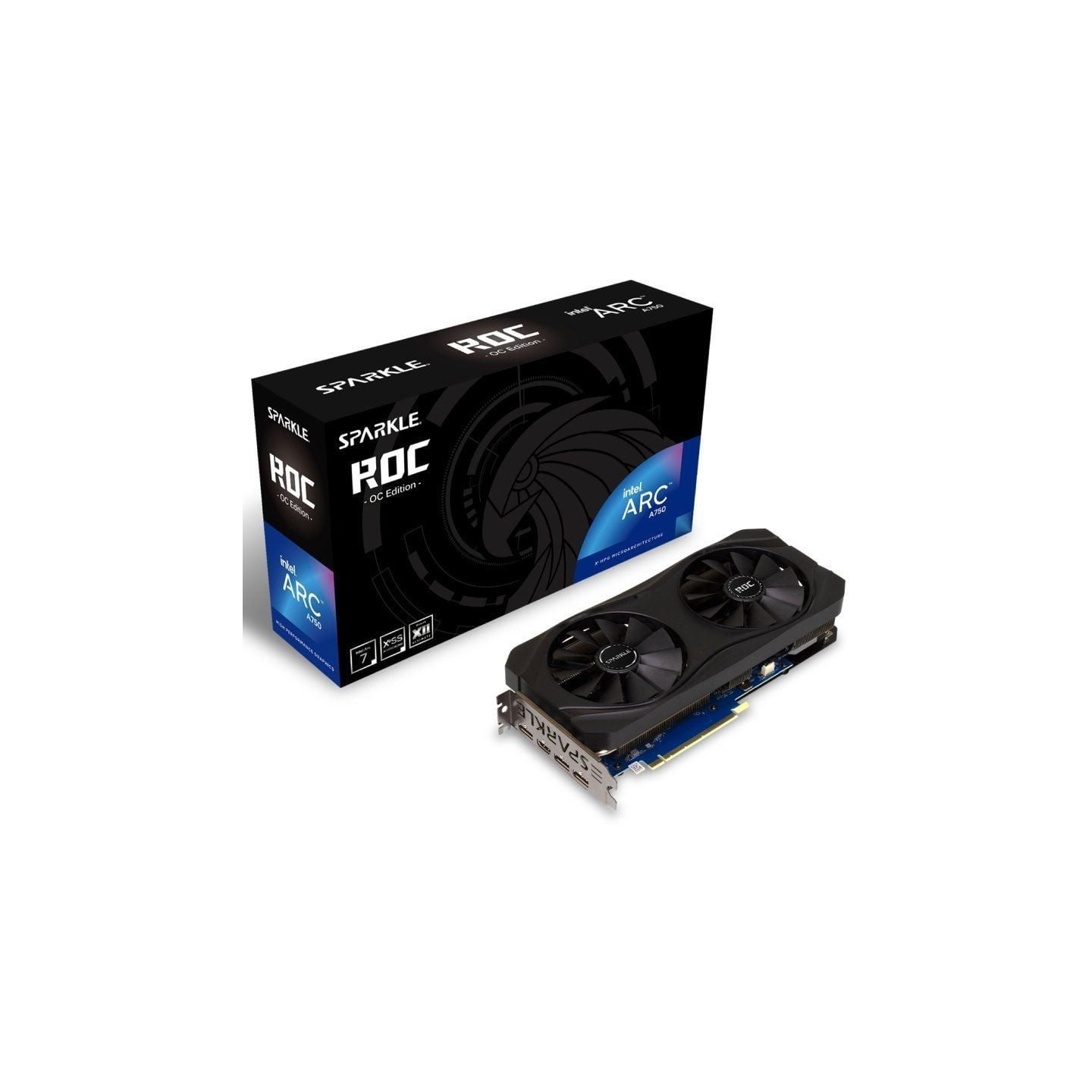 Tarjeta gráfica sparkle intel arc a750 roc oc/ 8gb gddr6