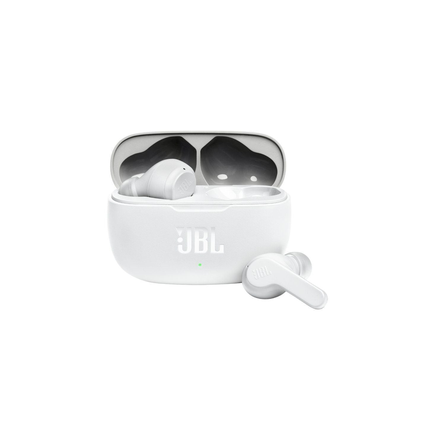 Auriculares bluetooth jbl wave 200tws con estuche de carga/ autonomía 5h/ blancos