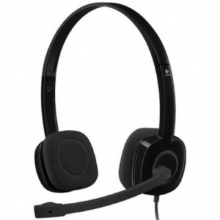 Auriculares logitech h151/ con micrófono/ jack 3.5/ negros