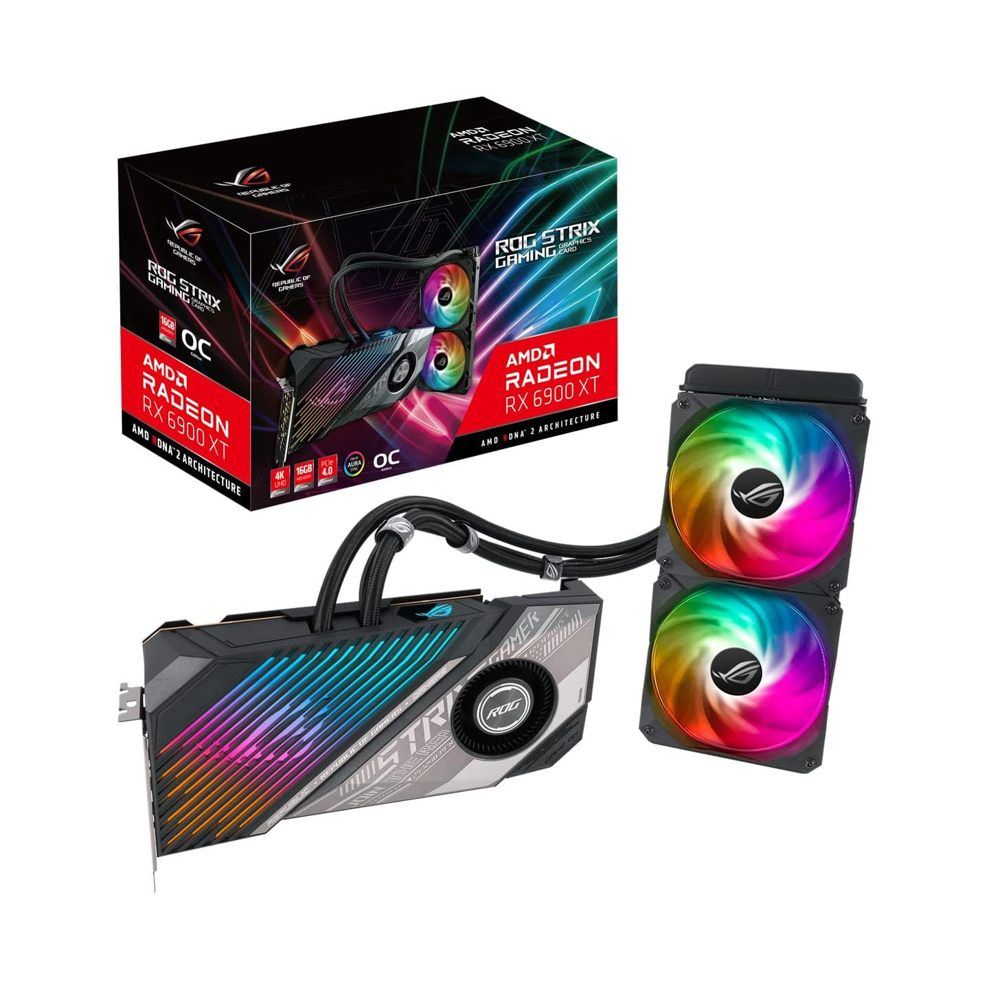 ASUS ROG Strix LC AMD Radeon RX 6900 XT OC Edition - Tarjeta Gráfica Gaming