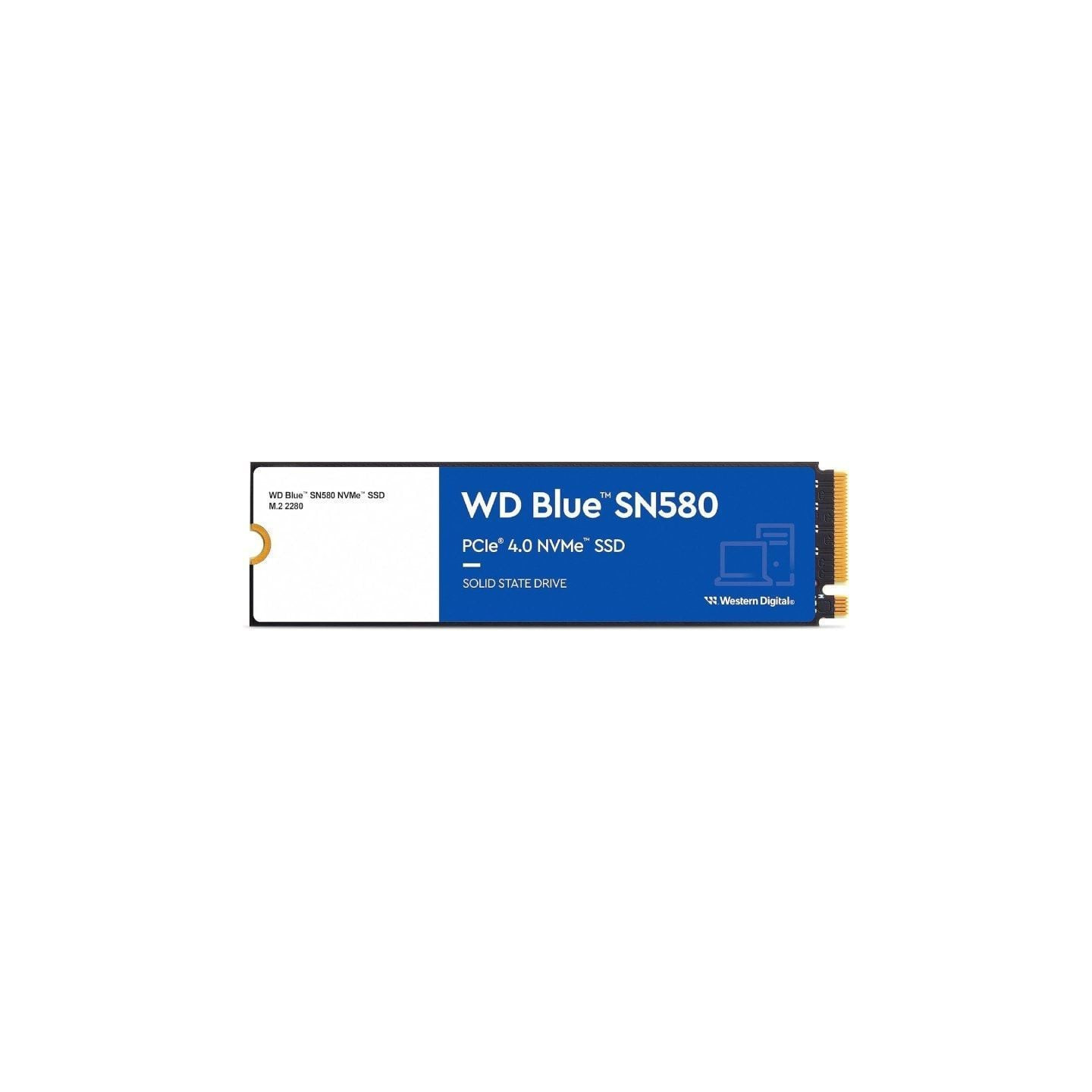 Disco ssd western digital wd blue sn580 1tb/ m.2 2280 pcie/ full capacity