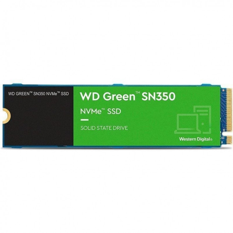 Disco ssd western digital wd green sn350 1tb/ m.2 2280 pcie/ full capacity