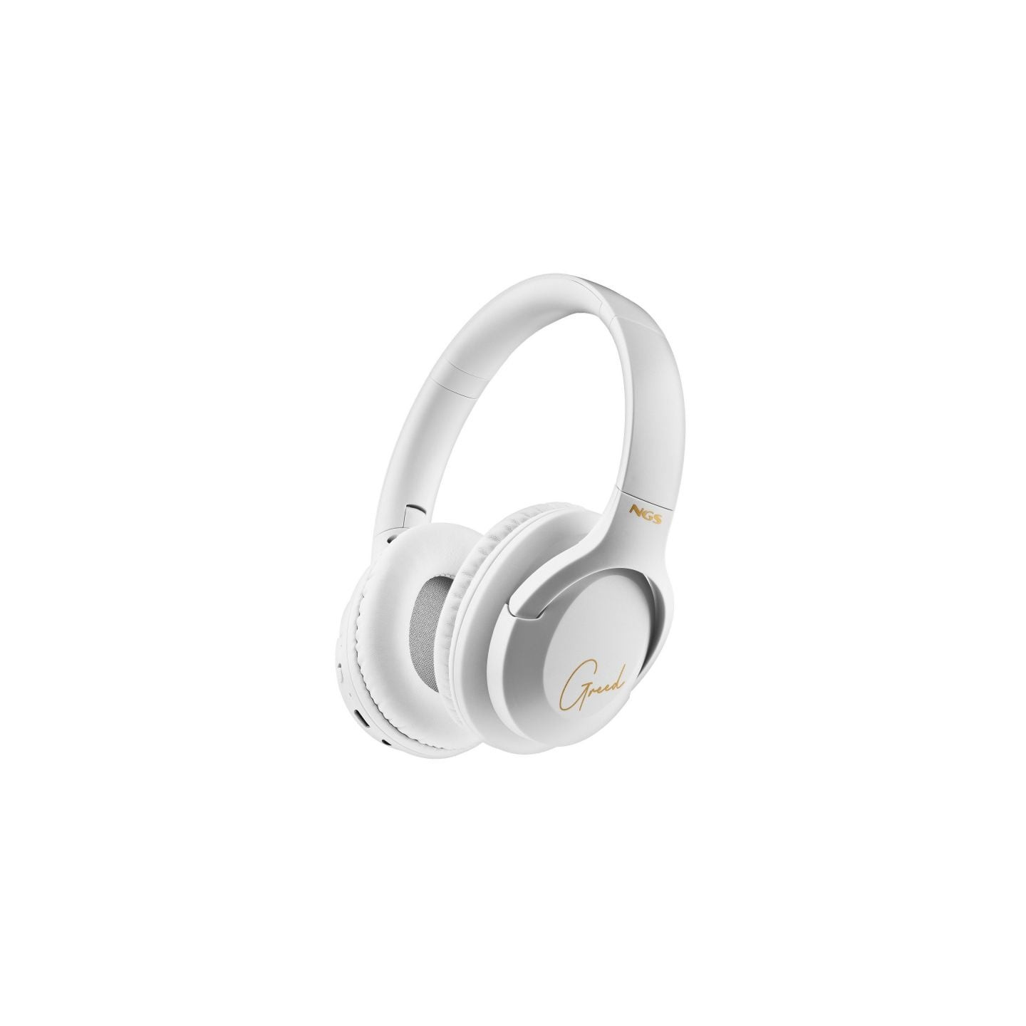 Auriculares inalámbricos ngs artica greed/ con micrófono/ bluetooth/ blancos