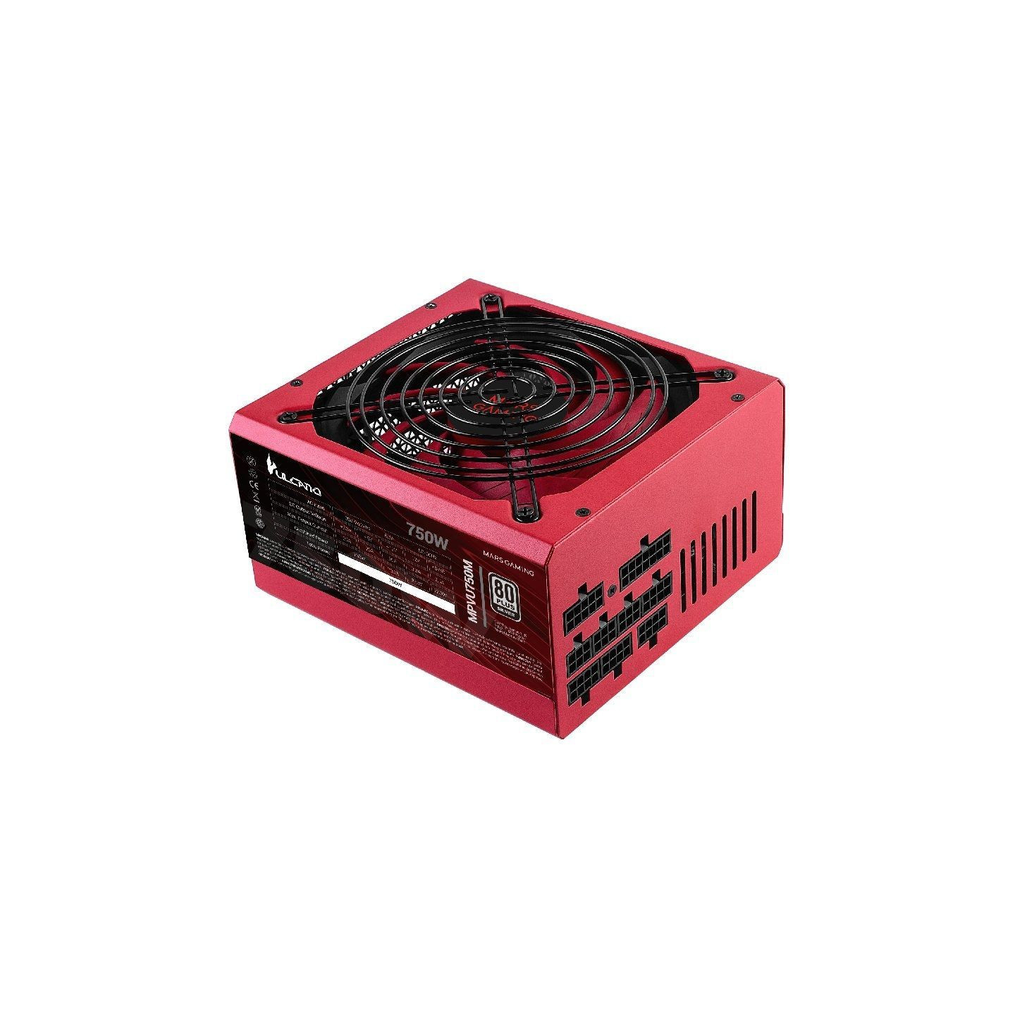 Fuente de alimentación mars gaming mpvu750m/ 750w/ ventilador 14cm/ 80 plus silver