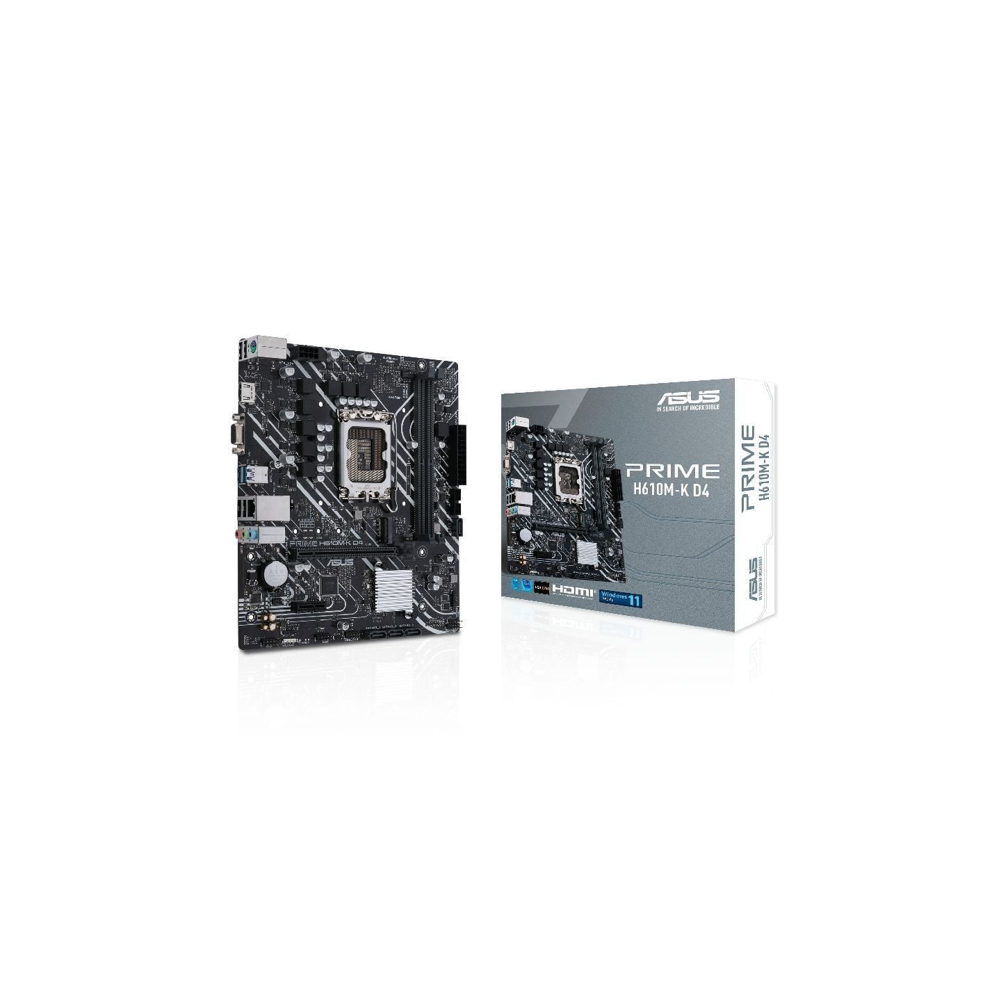 Placa base asus prime h610m-k d4/ socket 1700/ micro atx