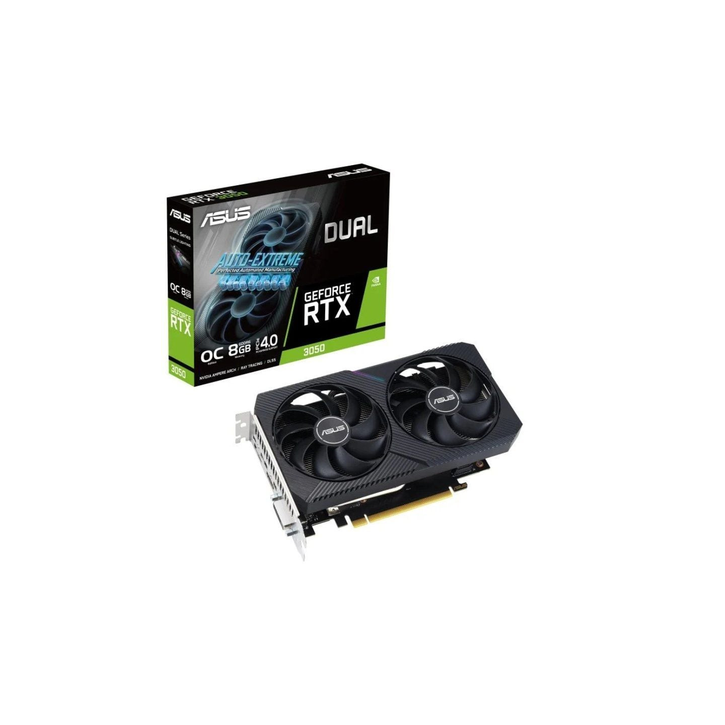 Tarjeta gráfica asus dual geforce rtx 3050 v2 oc/ 8gb gddr6