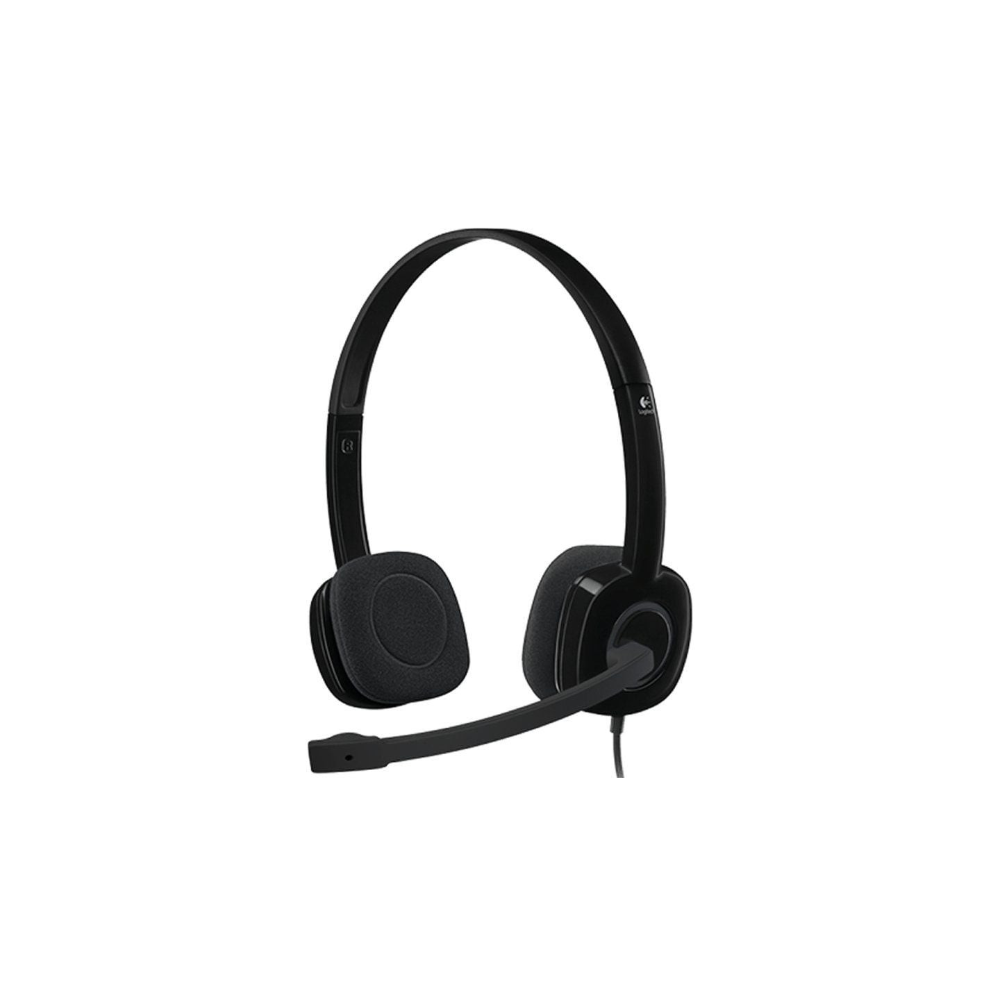 Auriculares logitech h151/ con micrófono/ jack 3.5/ negros