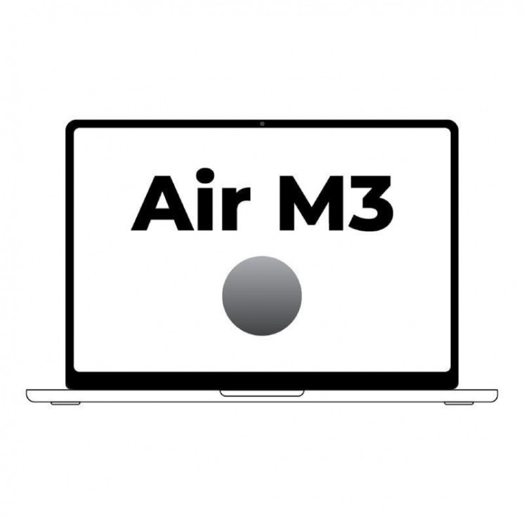 Apple macbook air 15' / m3 8-core cpu/ 8gb/ 256gb ssd/ 10-core gpu/ gris espacial