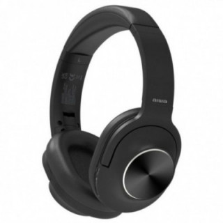 Auriculares inalámbricos aiwa hst-220bt/bk/ con micrófono/ bluetooth/ negros