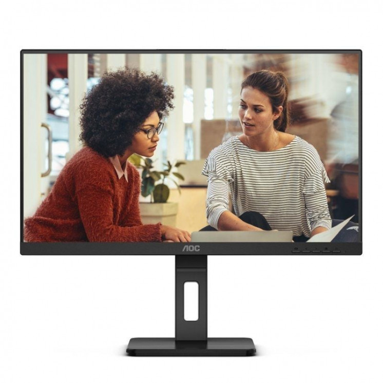 Monitor aoc 24e3qaf 23.8'/ full hd/ multimedia/ regulable en altura/ negro