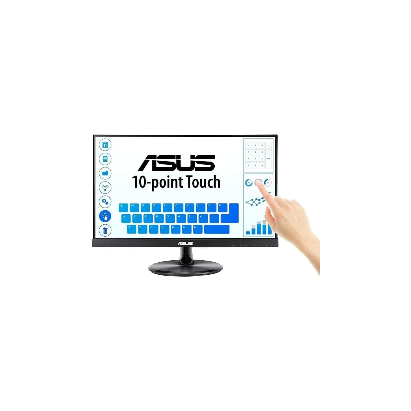 Monitor profesional táctil asus vt229h 21.5'/ full hd/ multimedia/ negro