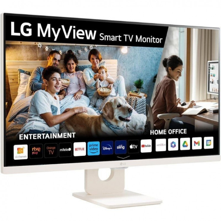 Smart monitor lg myview 32sr50f-w 31.5'/ full hd/ smart tv/ multimedia/ blanco