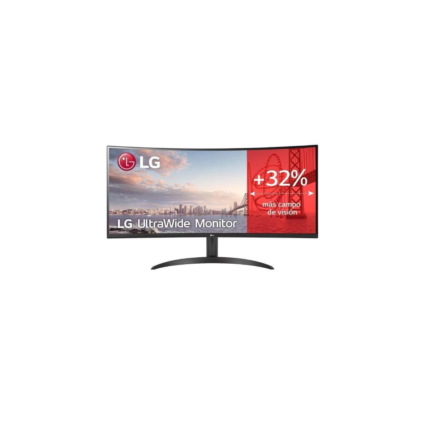 Monitor profesional ultrapanorámico curvo lg ultrawide 34wr50qc-b 34'/ wqhd/ negro