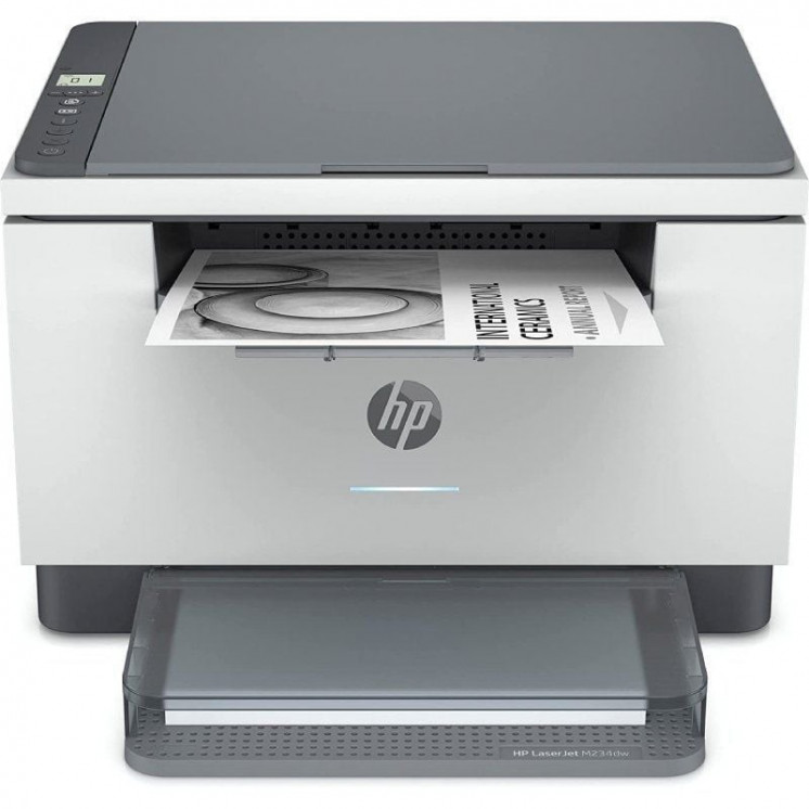 Multifunción láser monocromo hp laserjet  mfp m234dw/ wifi/ dúplex/ blanca