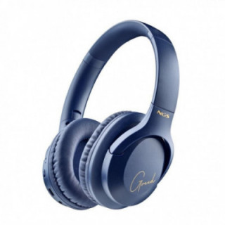 Auriculares inalámbricos ngs artica greed/ con micrófono/ bluetooth/ azules