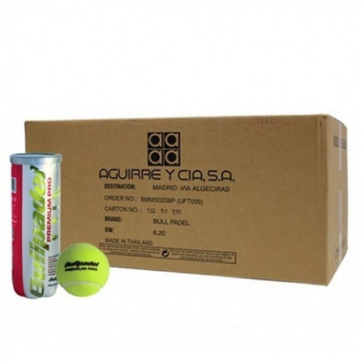 Cajón bolas bullpadel premium pro/ 24 packs de 3 unidades