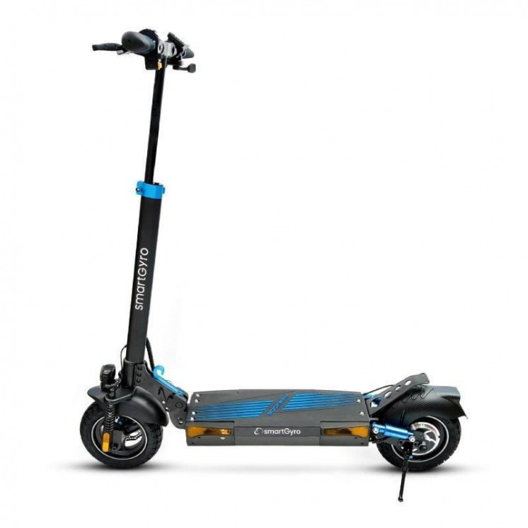 Patinete eléctrico smartgyro rockway certificado/ motor 800w/ ruedas 10'/ 25km/h/ autonomía 50km