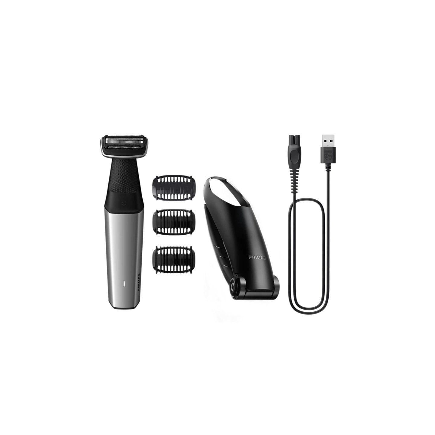 Afeitadora philips bodygroom series 5000 bg5021/ con batería/ 4 accesorios