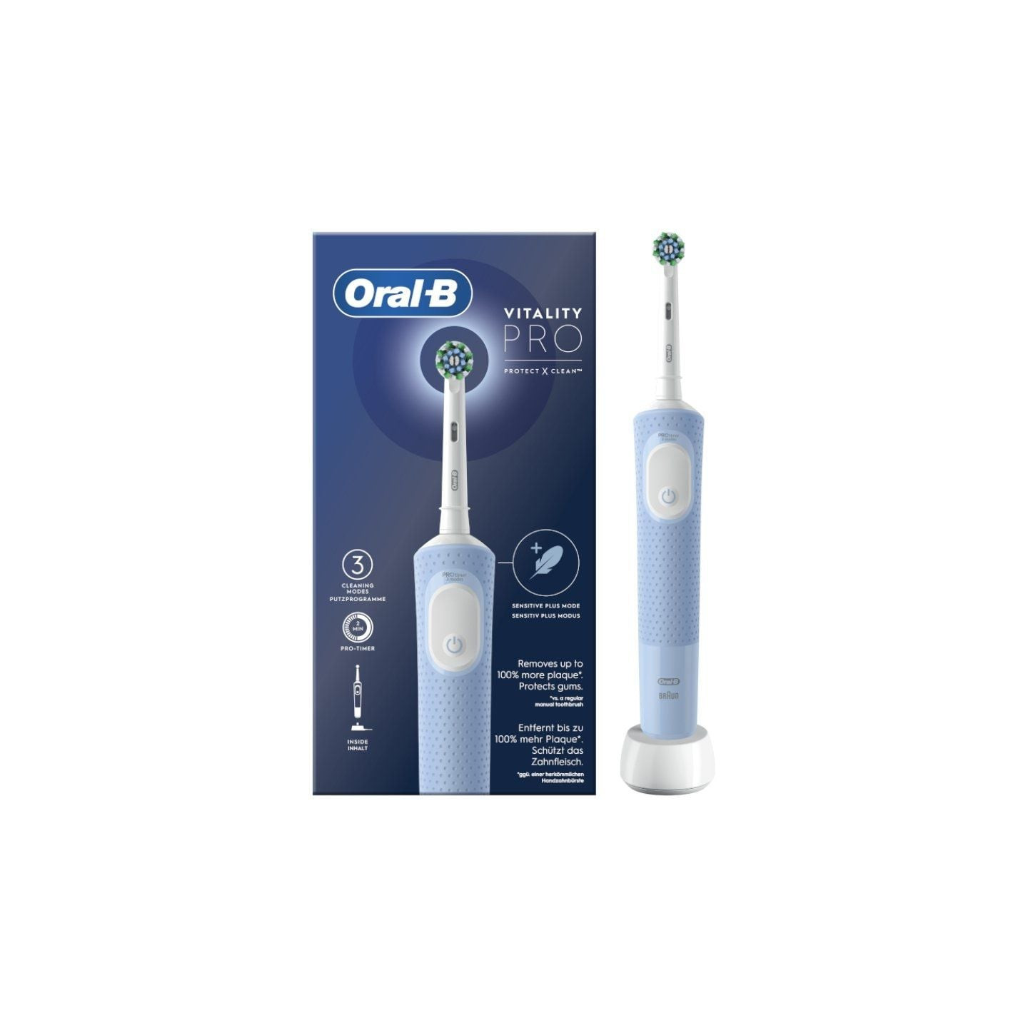 Cepillo dental braun oral-b vitality pro/ azul