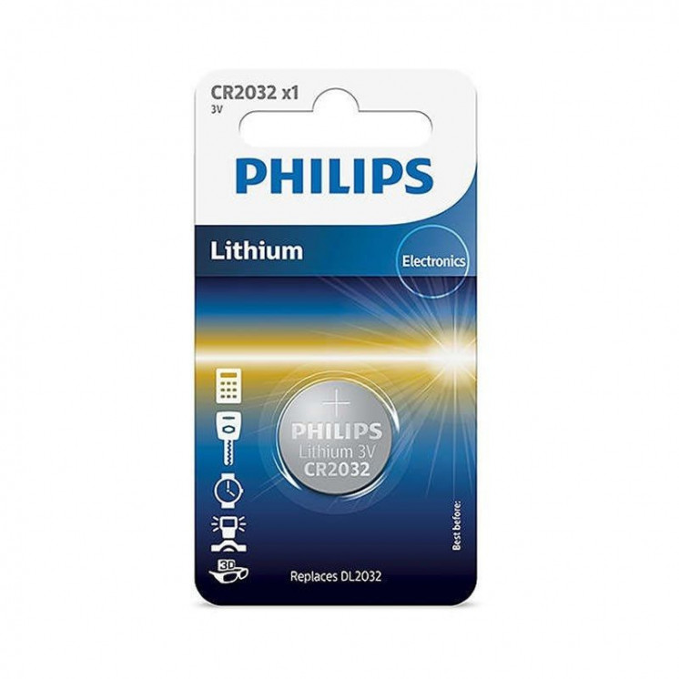 Pila de botón philips cr2032/ 3v