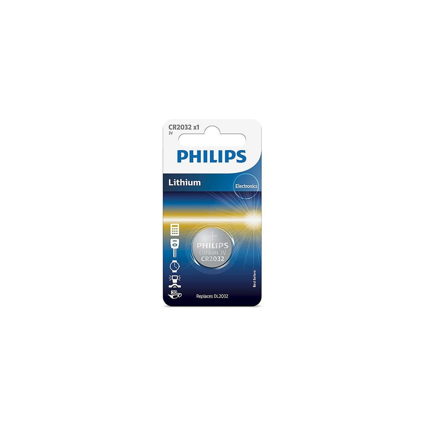 Pila de botón philips cr2032/ 3v