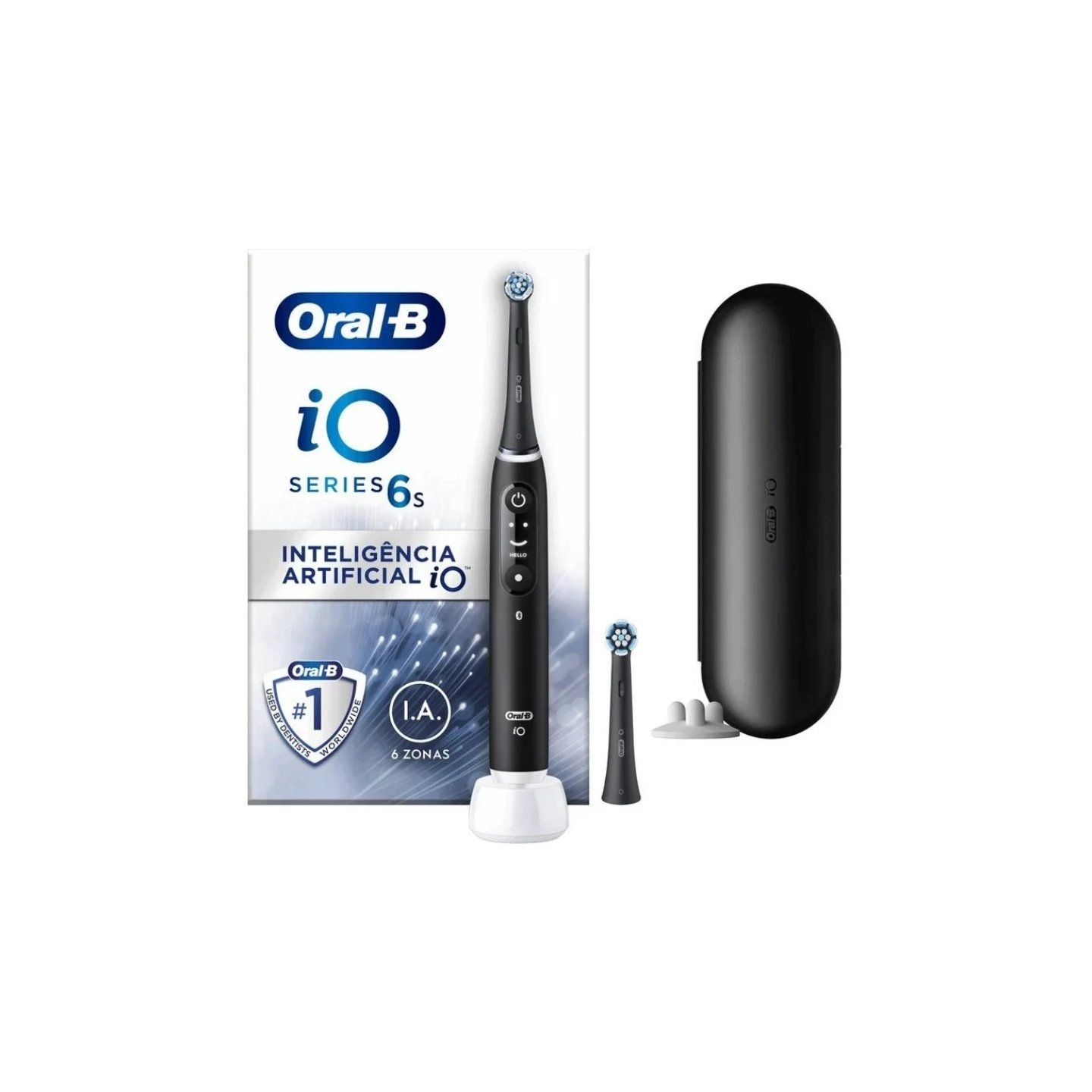 Cepillo dental braun oral-b io 6/ incluye 2 recambios/ negro