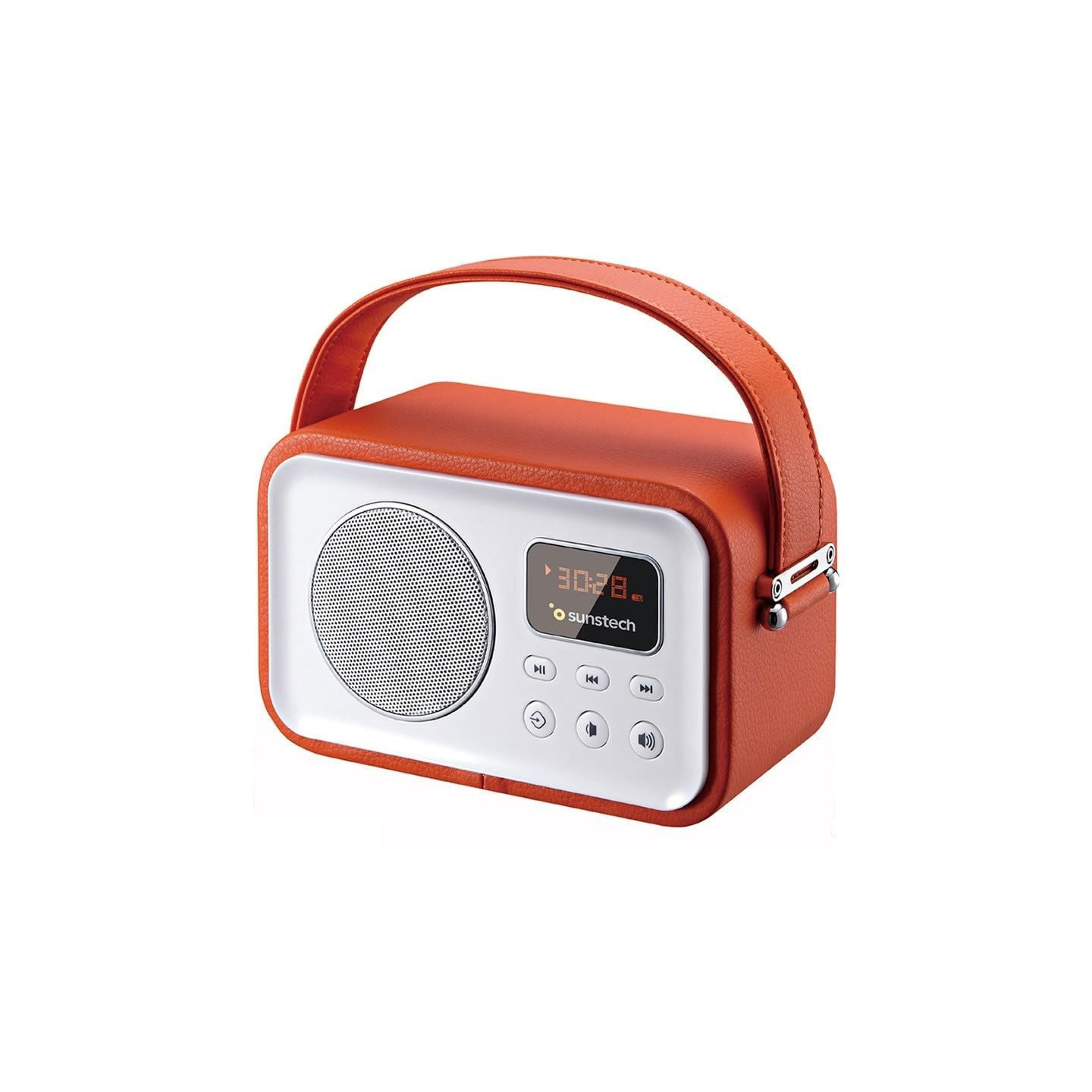 Radio portátil sunstech rpbt450/ roja