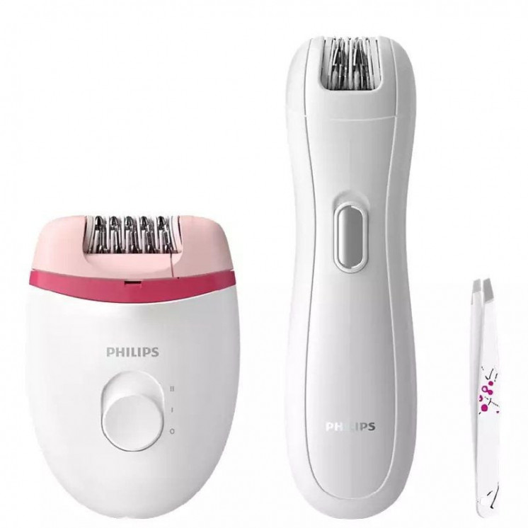 Depiladora philips satinelle essential brp506/ con cable/ incluye minidepiladora