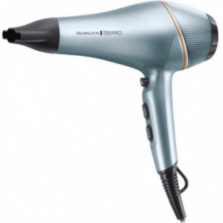 Secador remington shine therapy pro ac9300/ 2200w/ iónico/ negro y azul