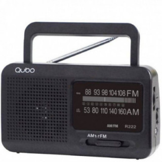 Radio portátil qubo r-222/ negro