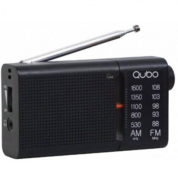 Radio portátil qubo rs-2/ negro