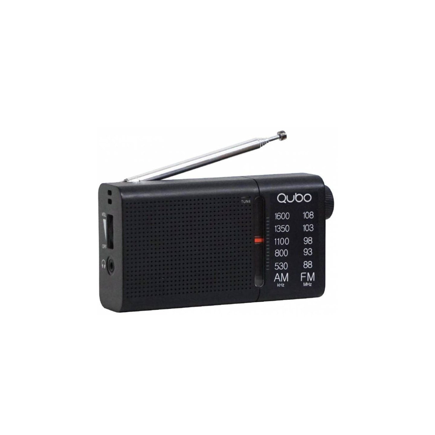 Radio portátil qubo rs-2/ negro