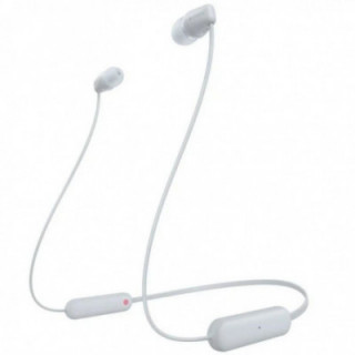 Auriculares inalámbrico intrauditivos sony wi-c100/ con micrófono/ bluetooth/ blancos