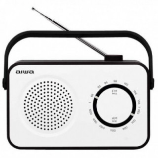 Radio portátil aiwa r-190bw/ 2w/ blanca