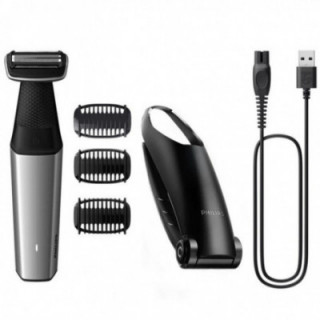 Afeitadora philips bodygroom series 5000 bg5021/ con batería/ 4 accesorios