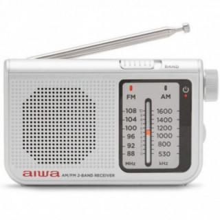 Radio portátil aiwa rs-55sl/ plateada