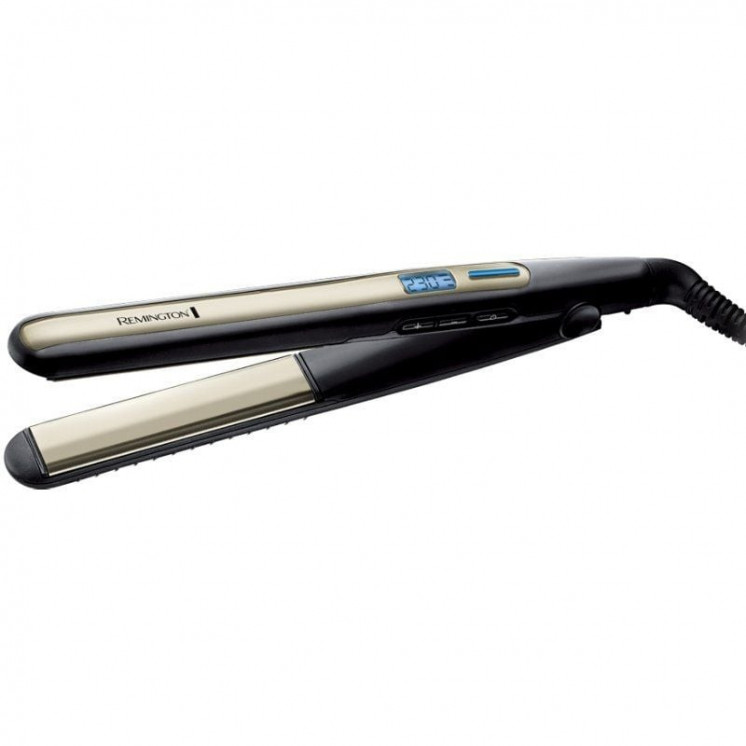 Plancha para el pelo remington sleek and curl/ verde