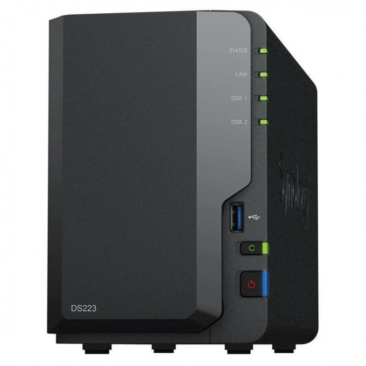 Nas synology diskstation ds223/ 2 bahías 3.5'- 2.5'/ 2gb ddr4/ formato torre