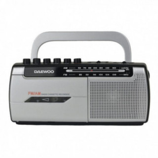 Radio cassete daewoo dw1107/ negra y plateada