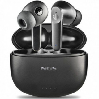 Auriculares bluetooth ngs ártica hush con estuche de carga/ autonomía 4h/ negros